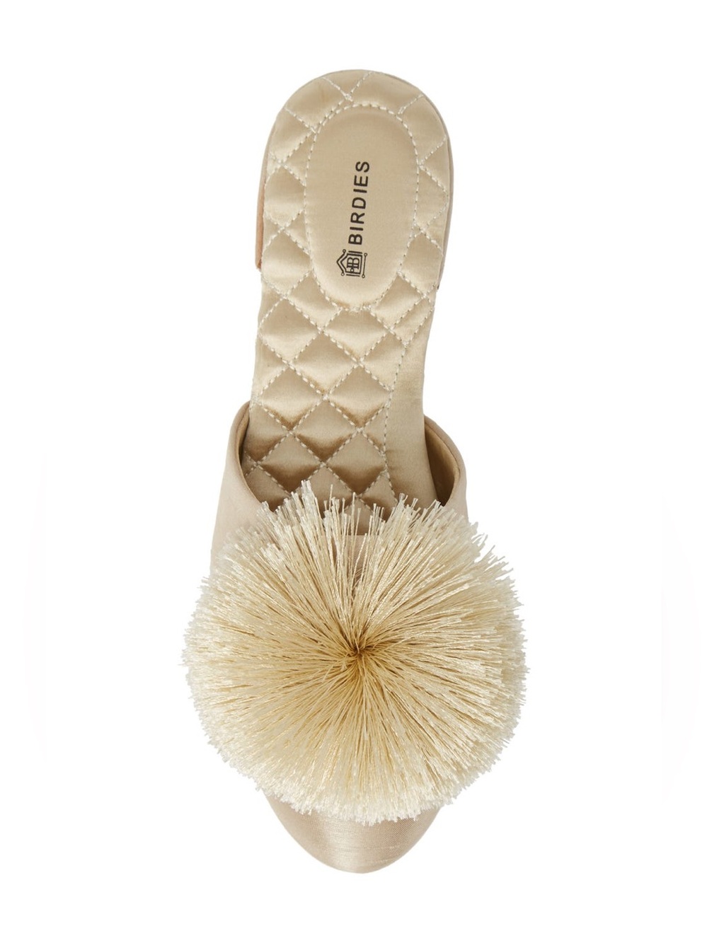 Birdies Silk Songbird Pom Pom Slipper Mules